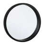 Καθρέφτης Τοίχου Tiziano Στρογγυλός Μασίφ Ξύλο Μαύρος 52x52 εκ. 0242761